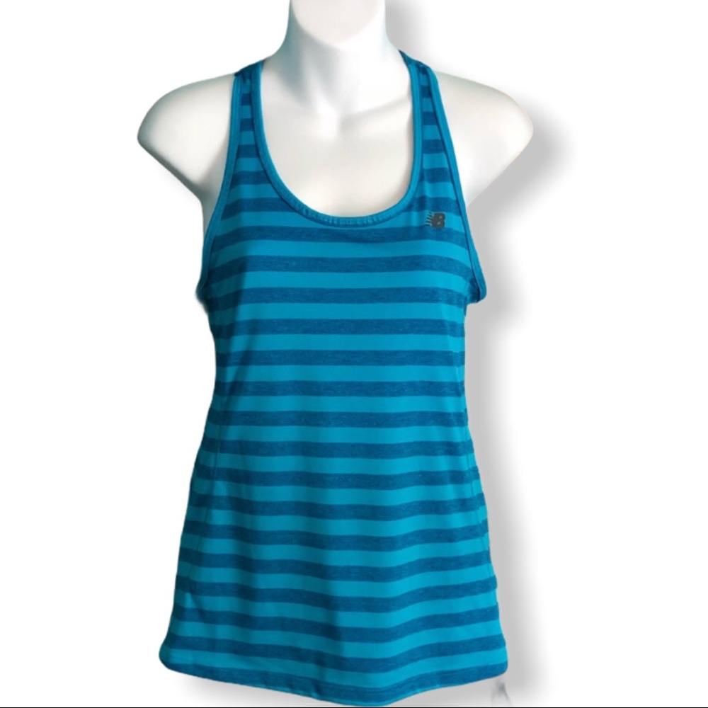New Balance Racer Back Striped Tank Top